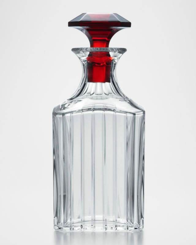 Harmonie Red Crystal Whiskey Decanter, 30 oz.